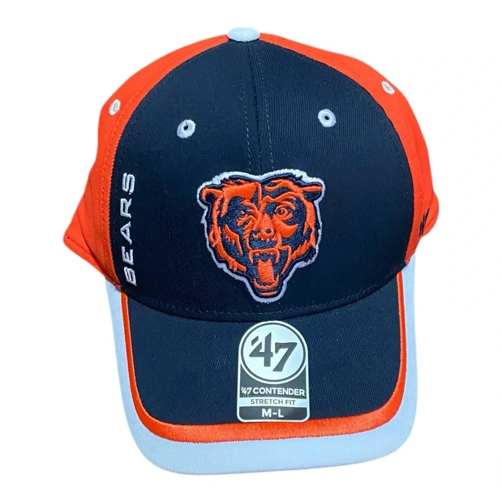 Boys Chicago Bears '47 Brand Contender Stretch Fit hat.